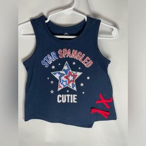 Celebrate Patriotic Sz 2T Star Spangled Cutie Tank Top